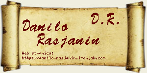 Danilo Rasjanin vizit kartica